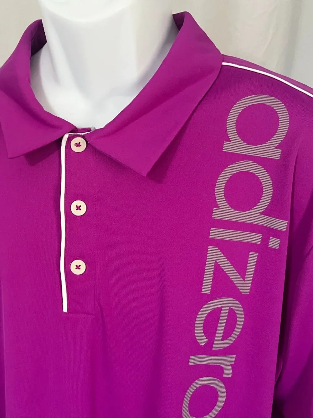 adidas Golf ⛳ Men’s XXL AdiZero Tour Fuchsia White Performance Polo Shirt 🔥